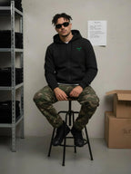 Solid Full Sleeve Zipper Hoodie Leon Clothing