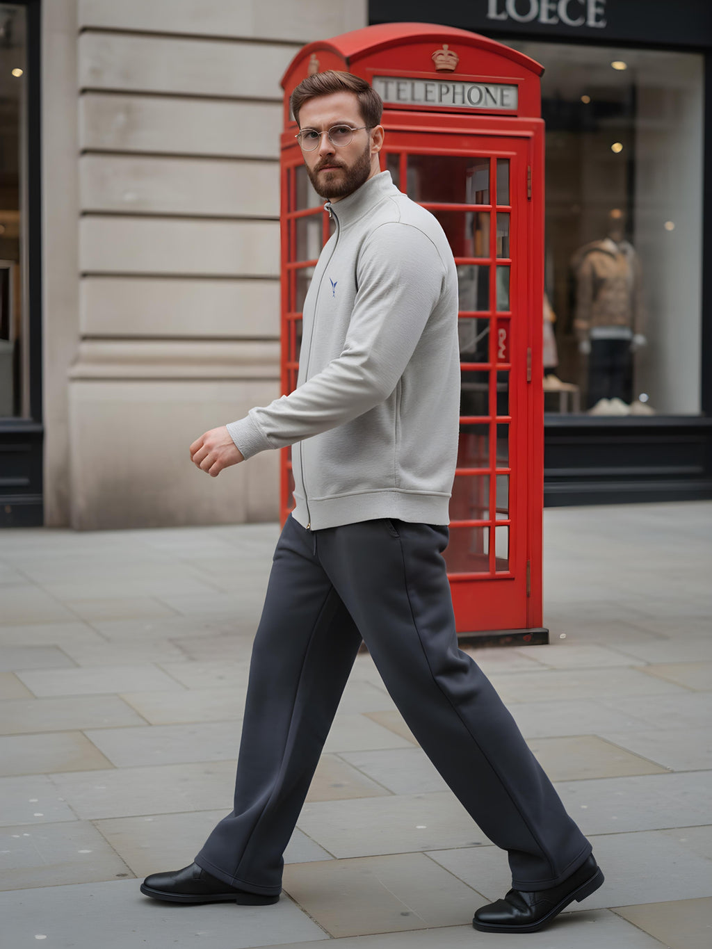 High Neck Full Zipper Sweatshirt