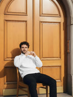 High Neck Half Zipper Sweatshirt