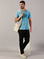 Henley Neck  Half Sleeve T-Shirt