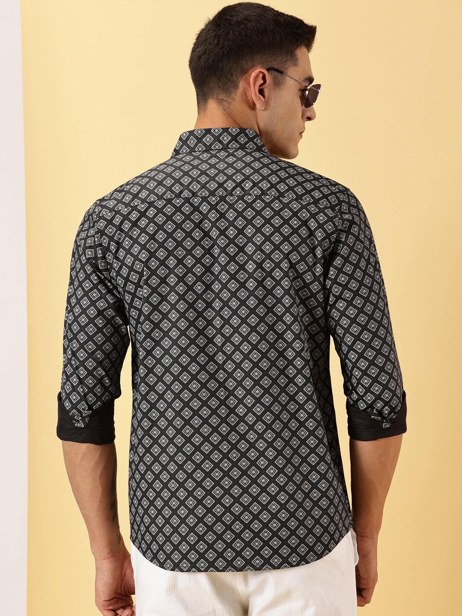 Geometric Printed Full Sleeve Shirt