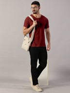 Henley Neck  Half Sleeve T-Shirt