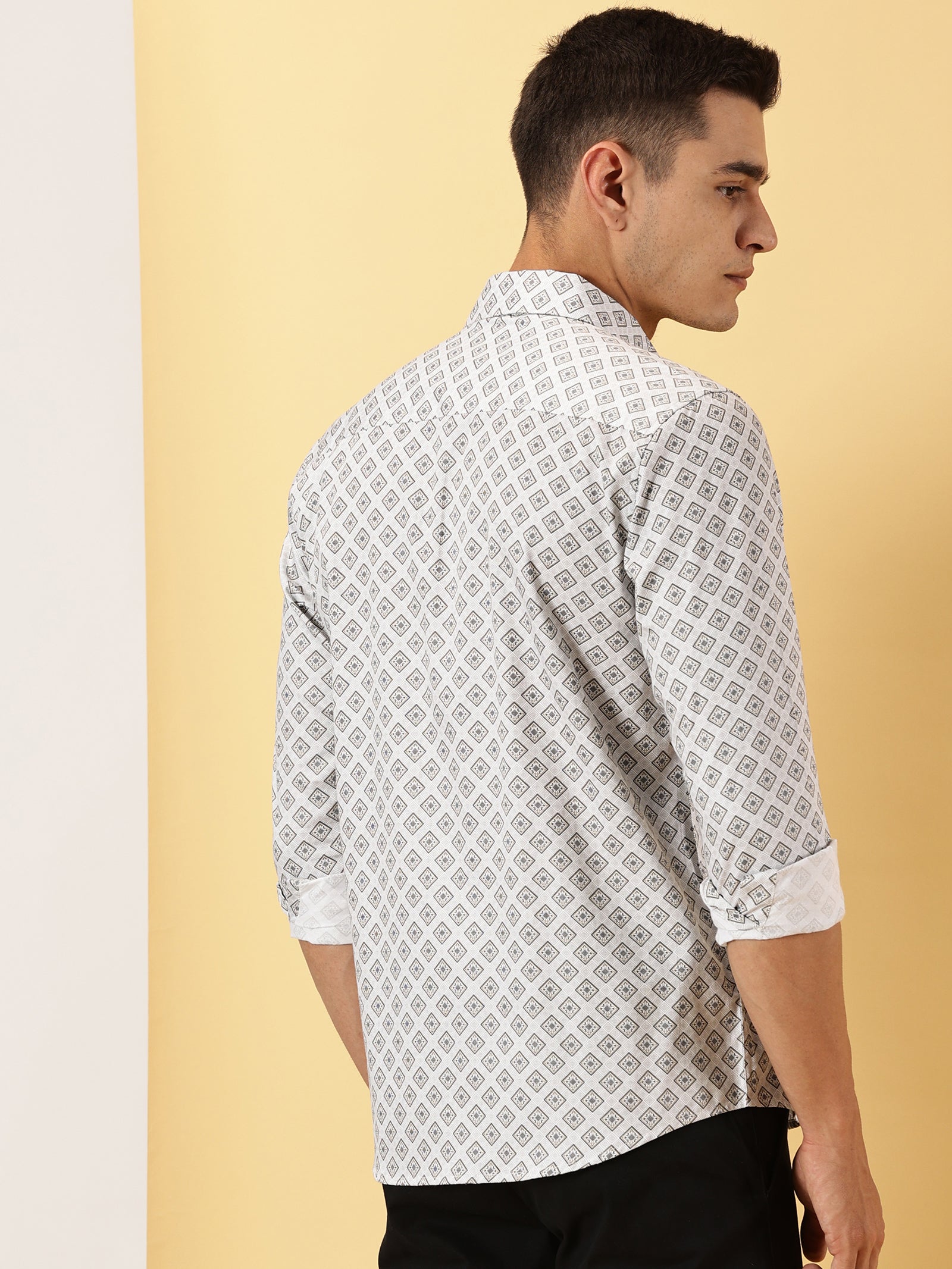 Geometric Printed Full Sleeve Shirt