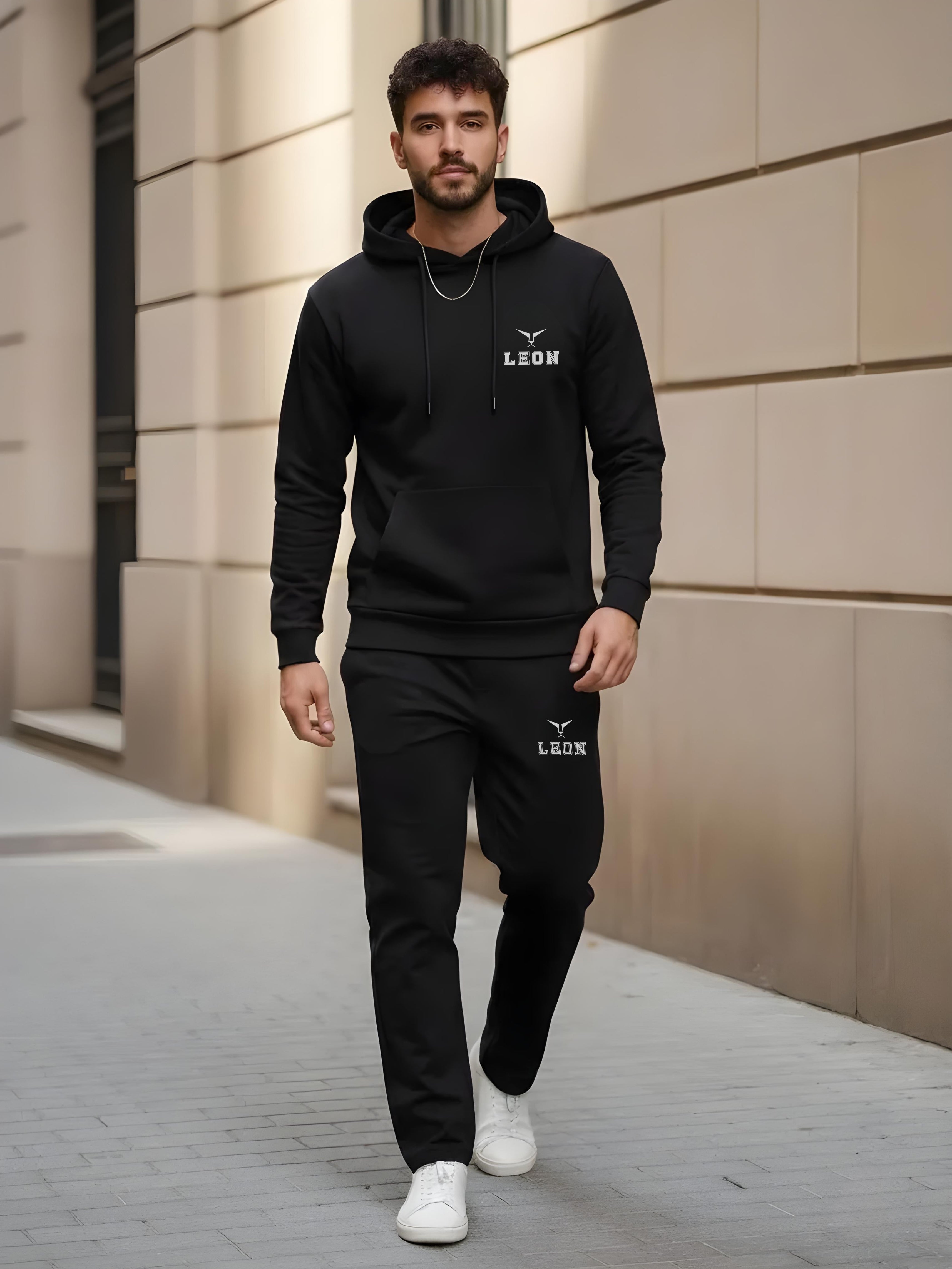 Pullover Sports Hoodie & Trackpant Set