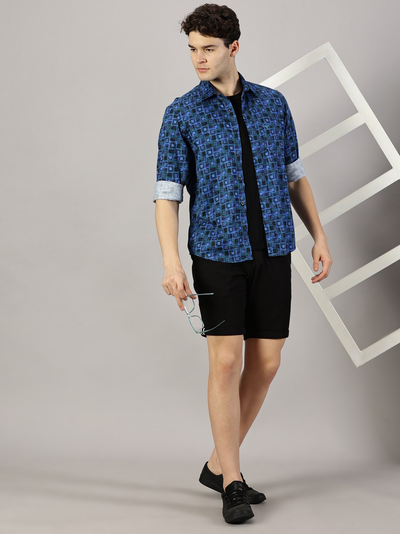 Geometric Printed Full Sleeve Shirt