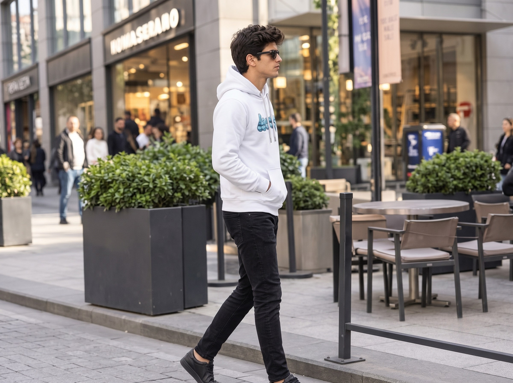 Leon Star Printed Full Sleeve Pullover Hoodie LEON