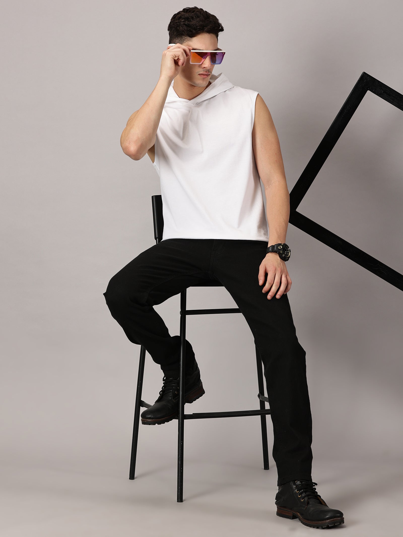 Strive Hooded Sleeveless Tshirt Vest