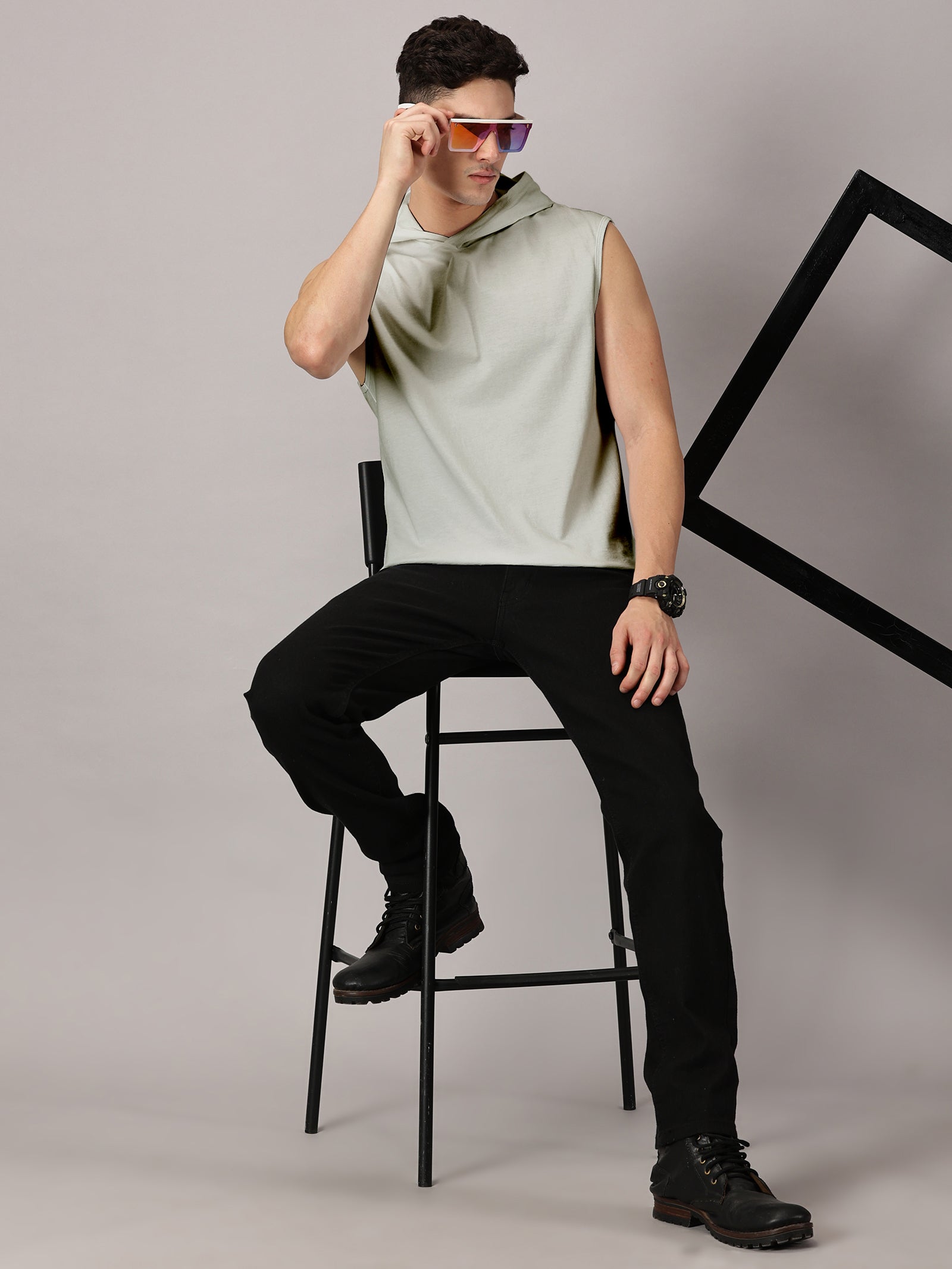 Strive Hooded Sleeveless Tshirt Vest