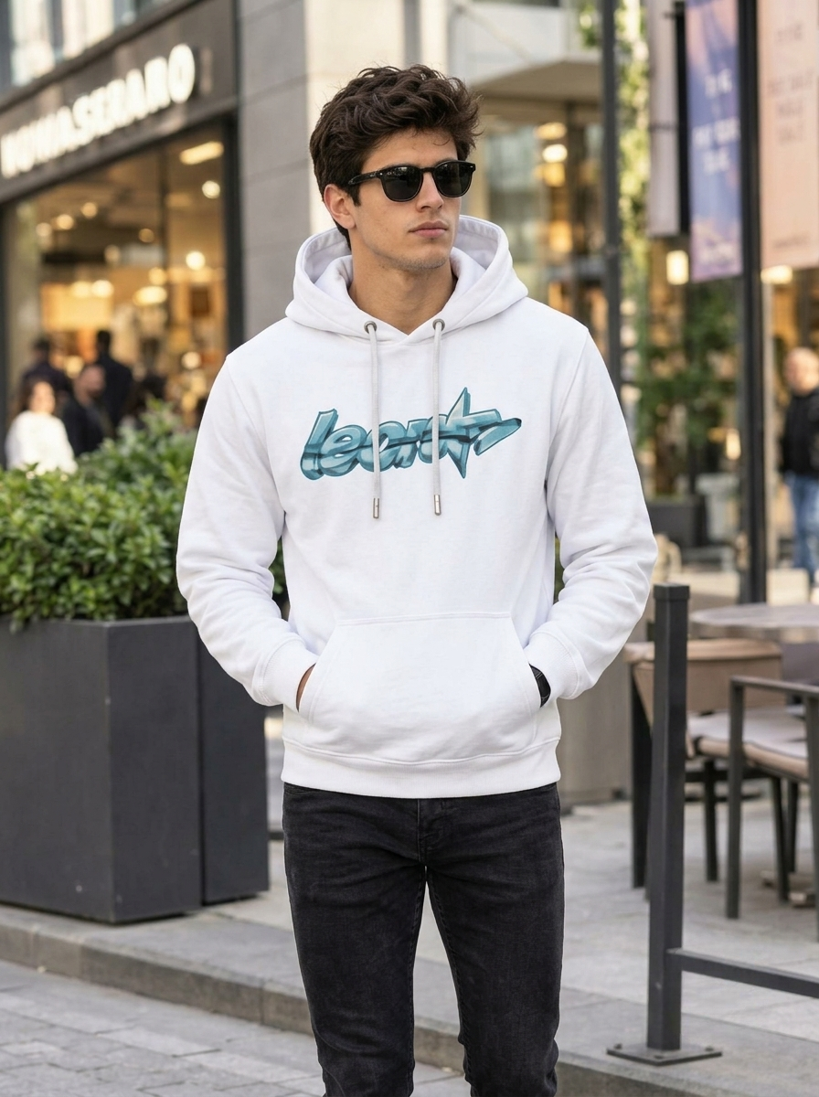 Leon Star Printed Full Sleeve Pullover Hoodie LEON