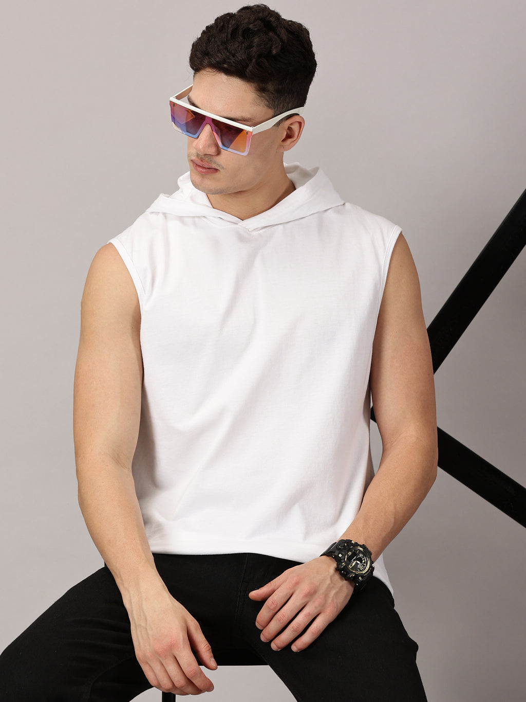 Strive Hooded Sleeveless Tshirt Vest