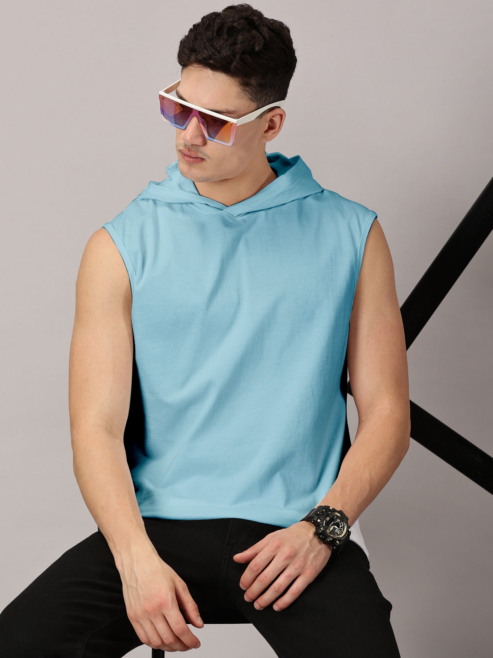 Strive Hooded Sleeveless Tshirt Vest