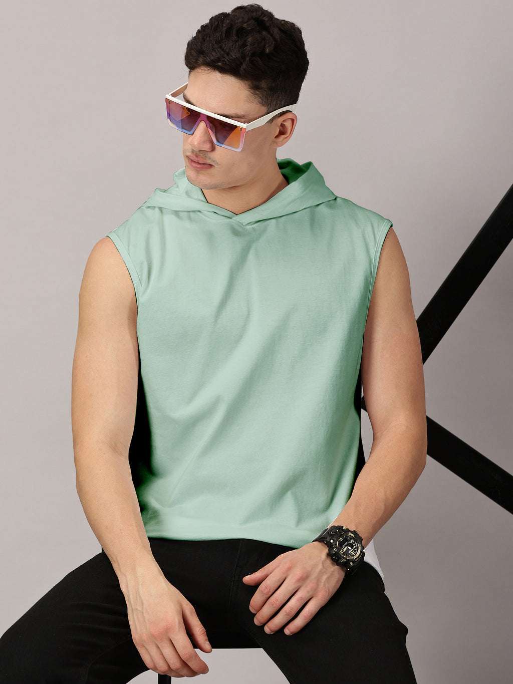 Strive Hooded Sleeveless Tshirt Vest