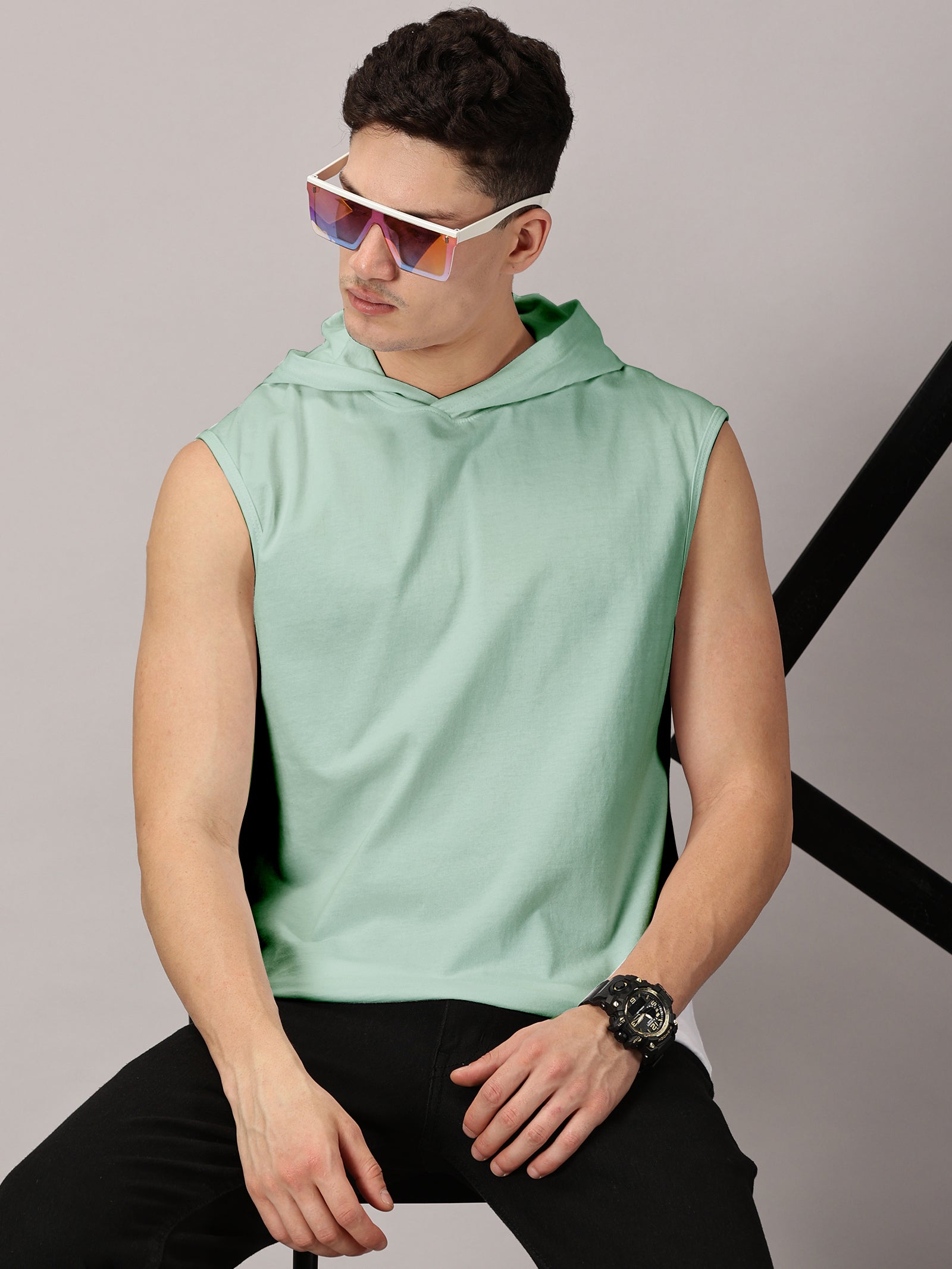 Strive Hooded Sleeveless Tshirt Vest