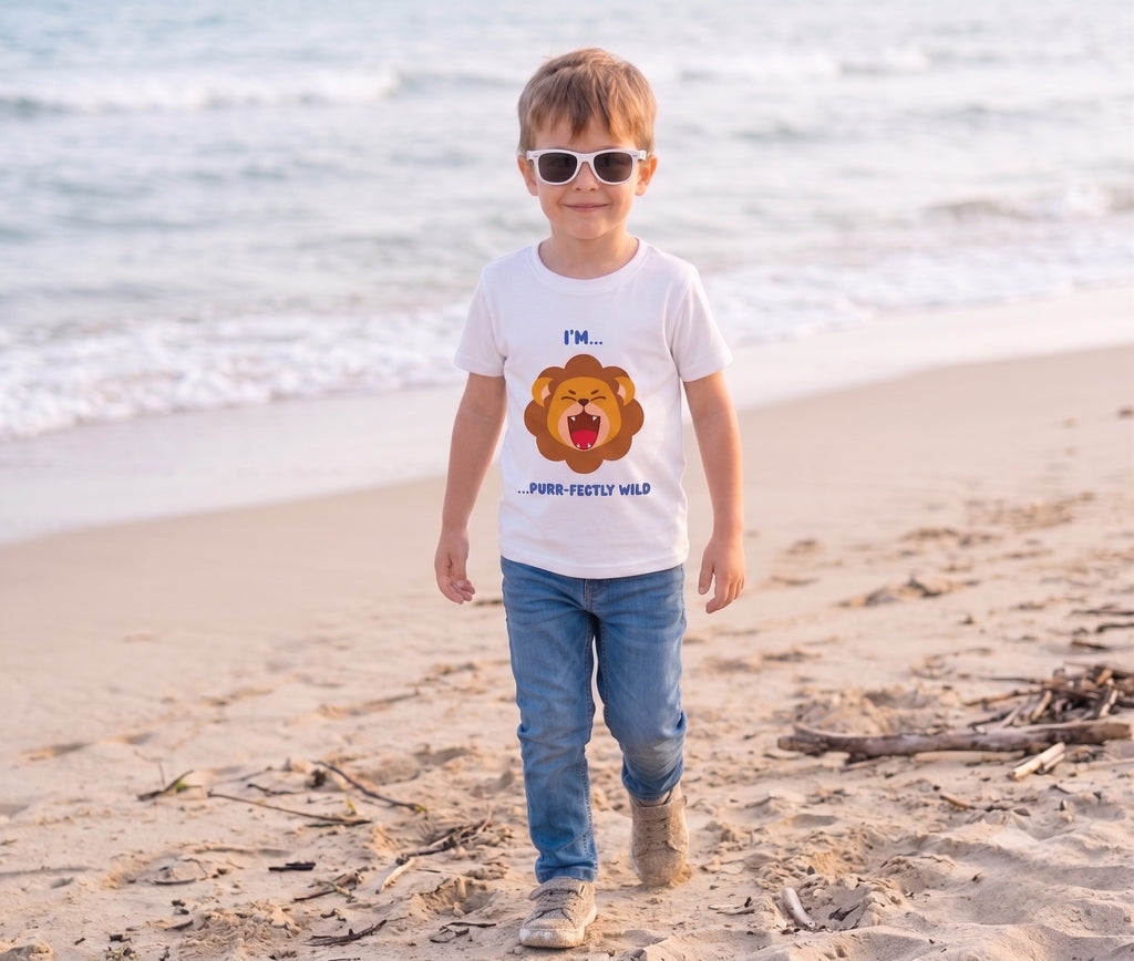 Lion Roar Printed Half Sleeve Kids Printed T-Shirt