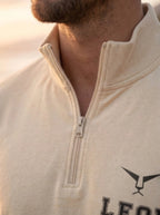 High Neck Half Zipper Sports Sweatshirt LEON