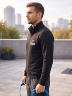 High Neck Half Zipper Sports Sweatshirt LEON