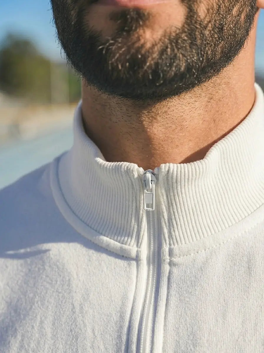 High Neck Half Zipper Sports Sweatshirt LEON