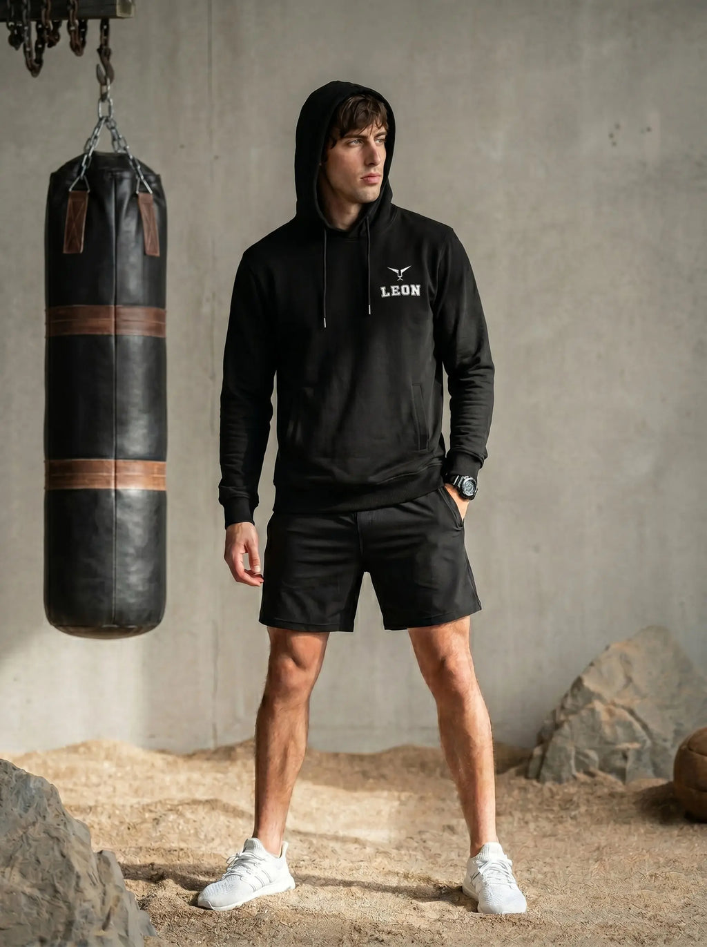 Full Sleeve Pullover Sports Hoodie LEON