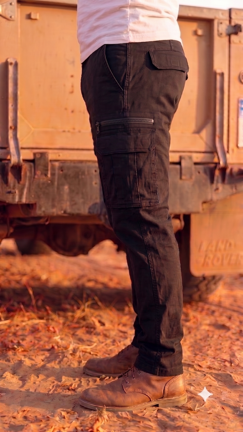 LEON Men's Stretch Twill Cargo Pants