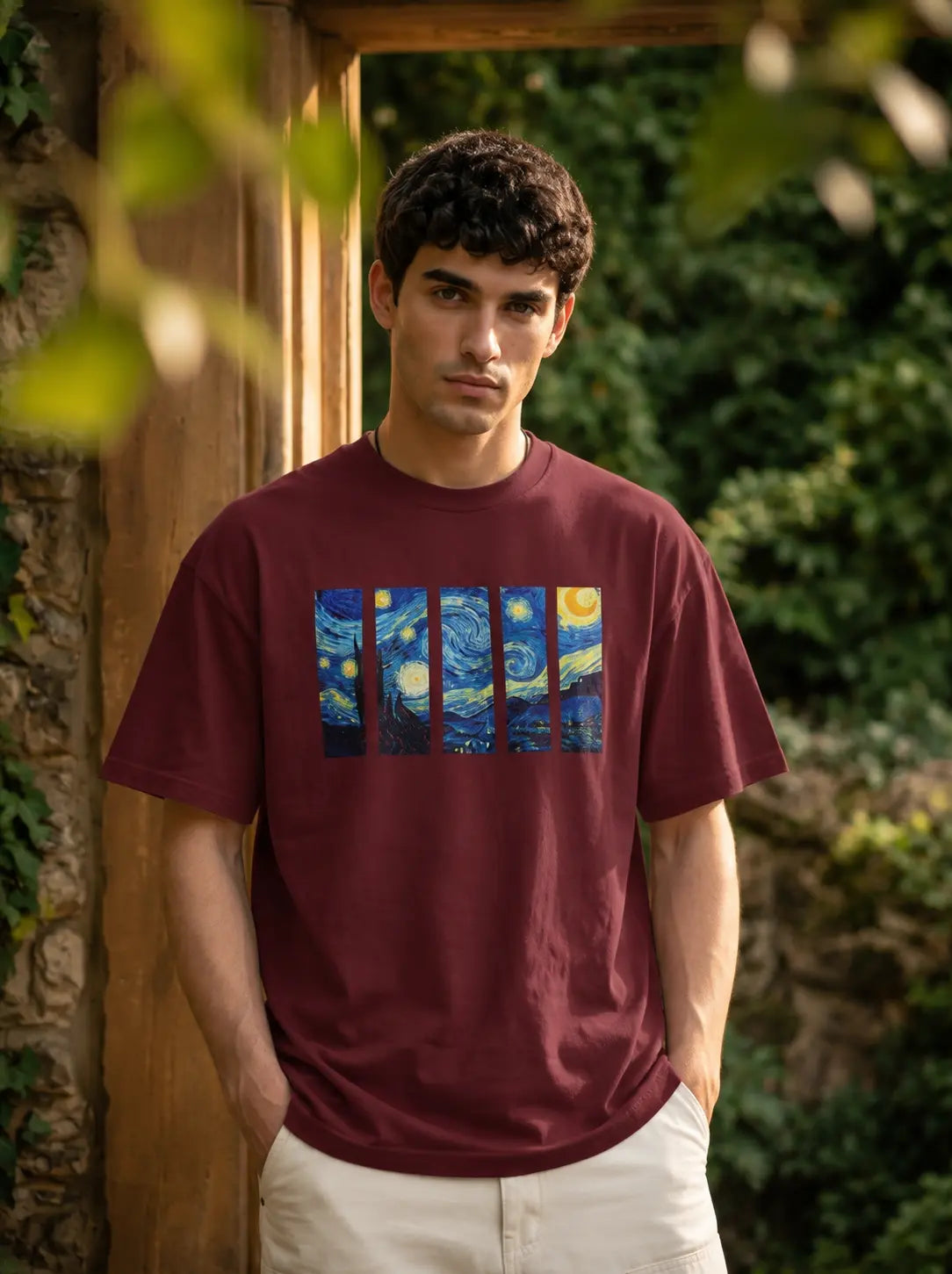 LEON Men’s Starry Night Printed T-Shirt LEON