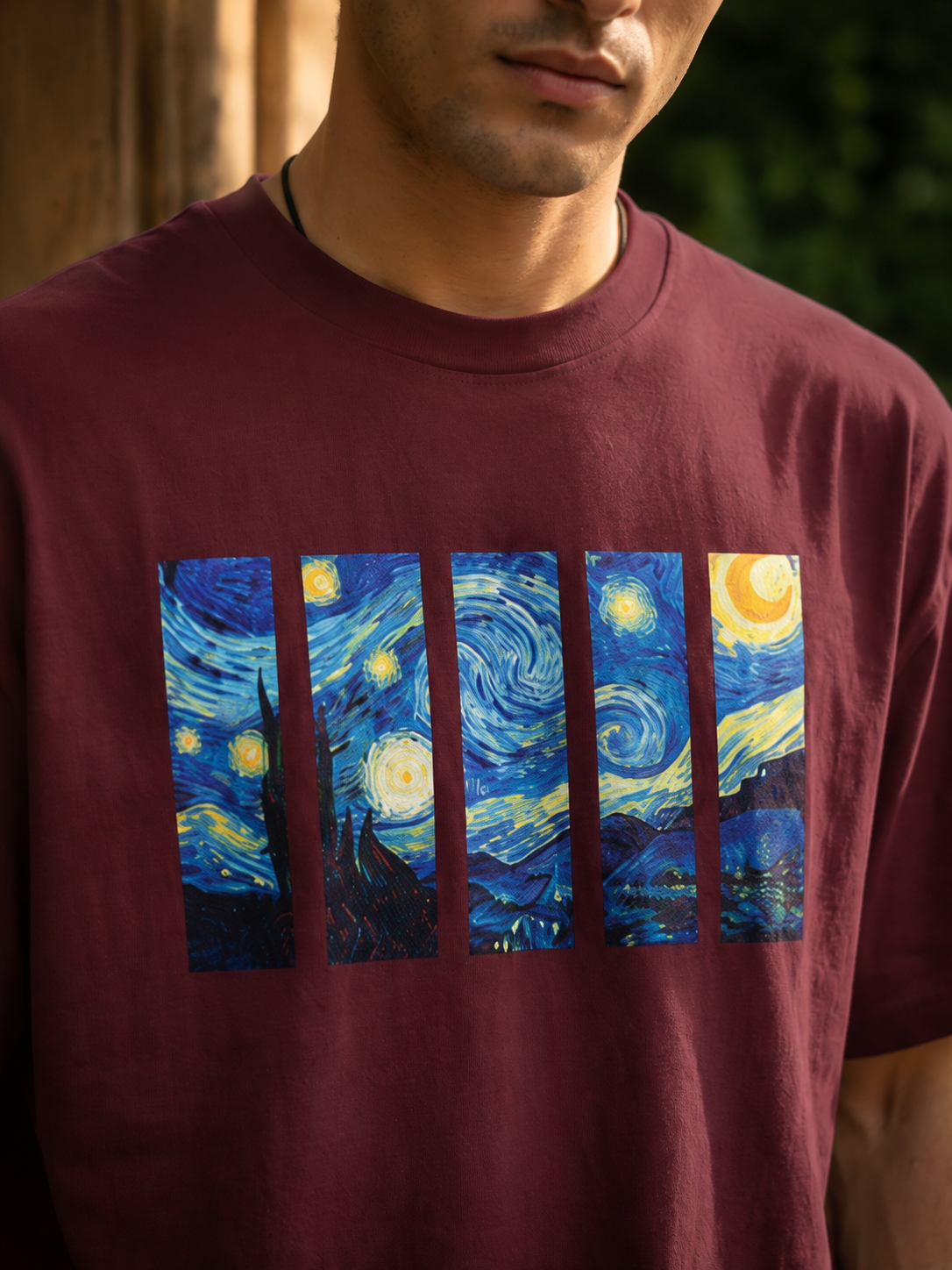 LEON Men’s Starry Night Printed T-Shirt