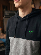 Color Block Cut & Sew Full Sleeve Pullover Hoodie LEON