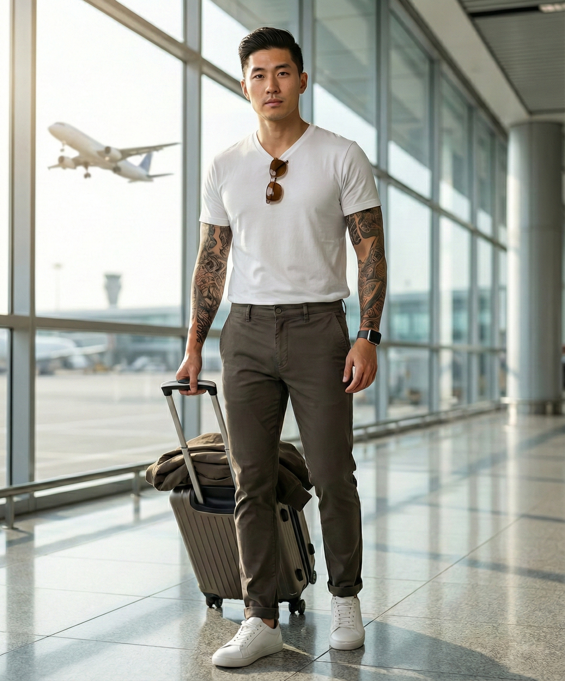 Slim Fit Derby Trousers