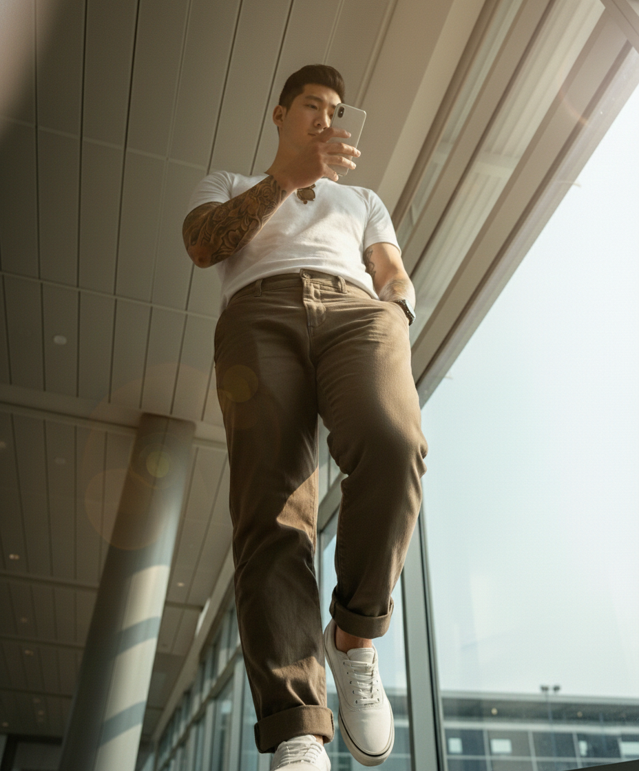 Slim Fit Derby Trousers