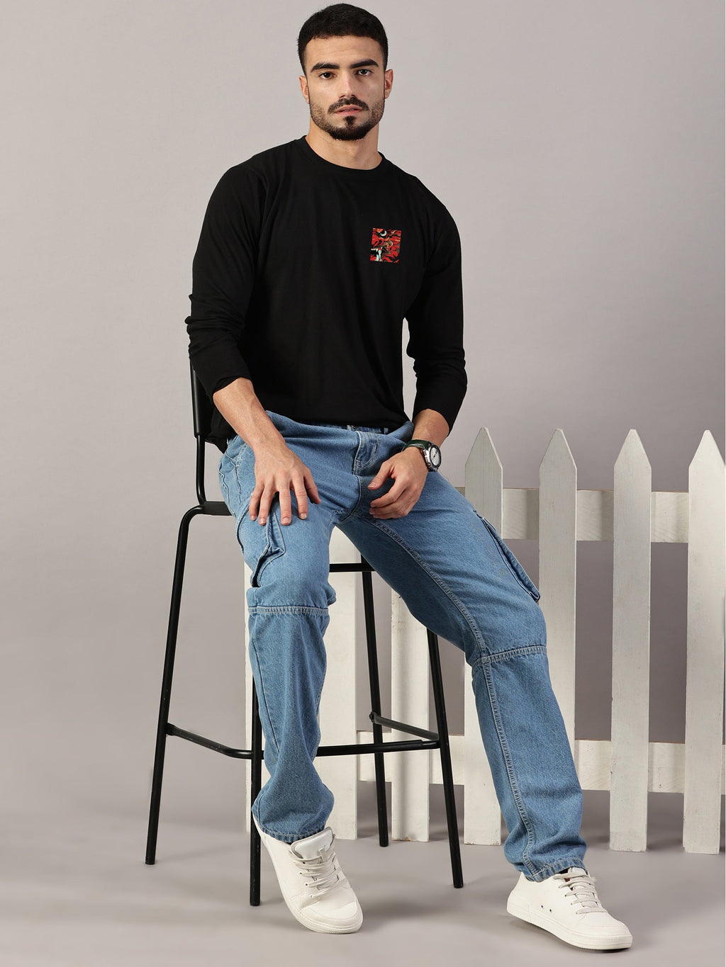 Dragon Printed Full Sleeve T-Shirt