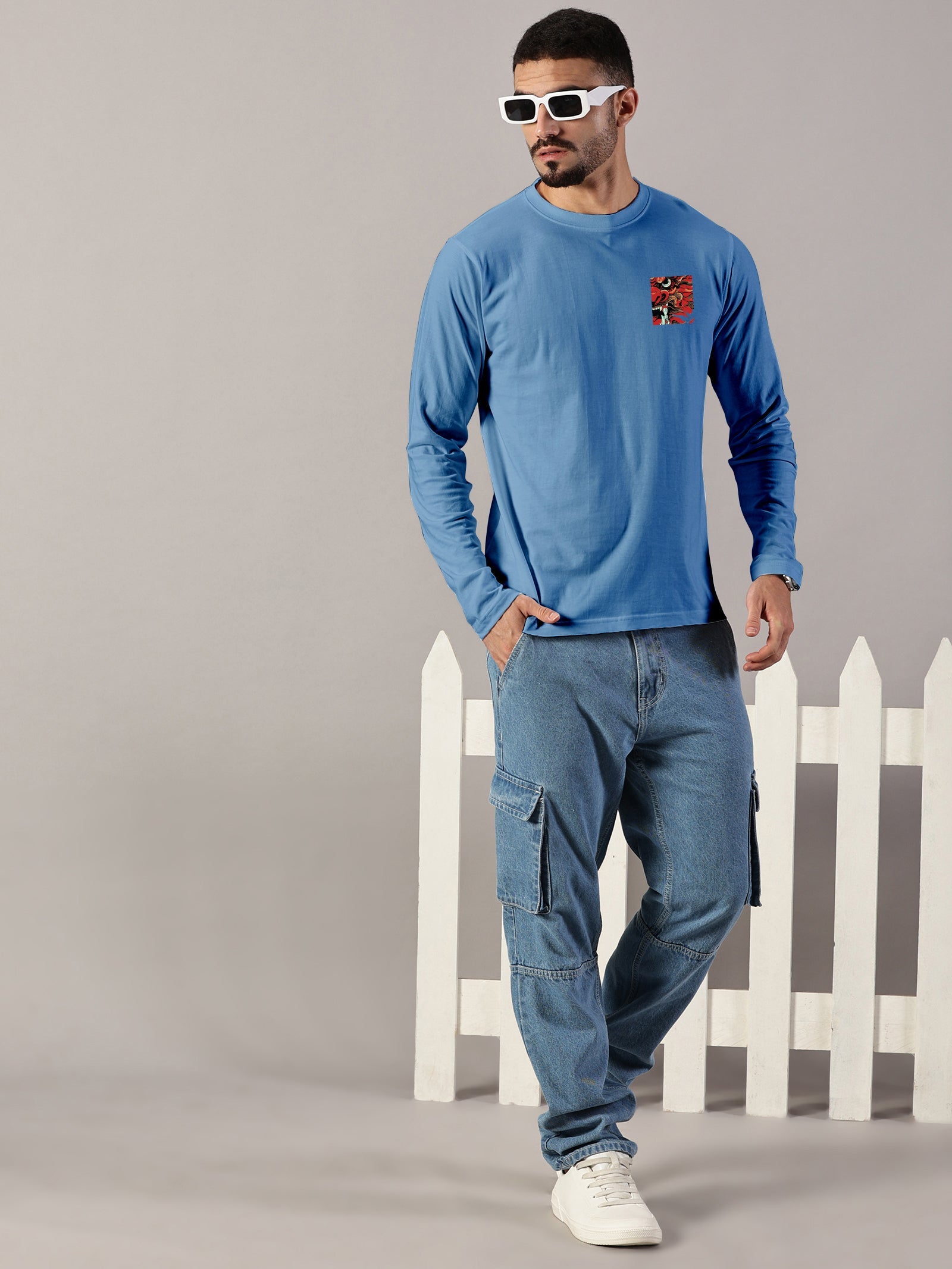 Dragon Printed Full Sleeve T-Shirt