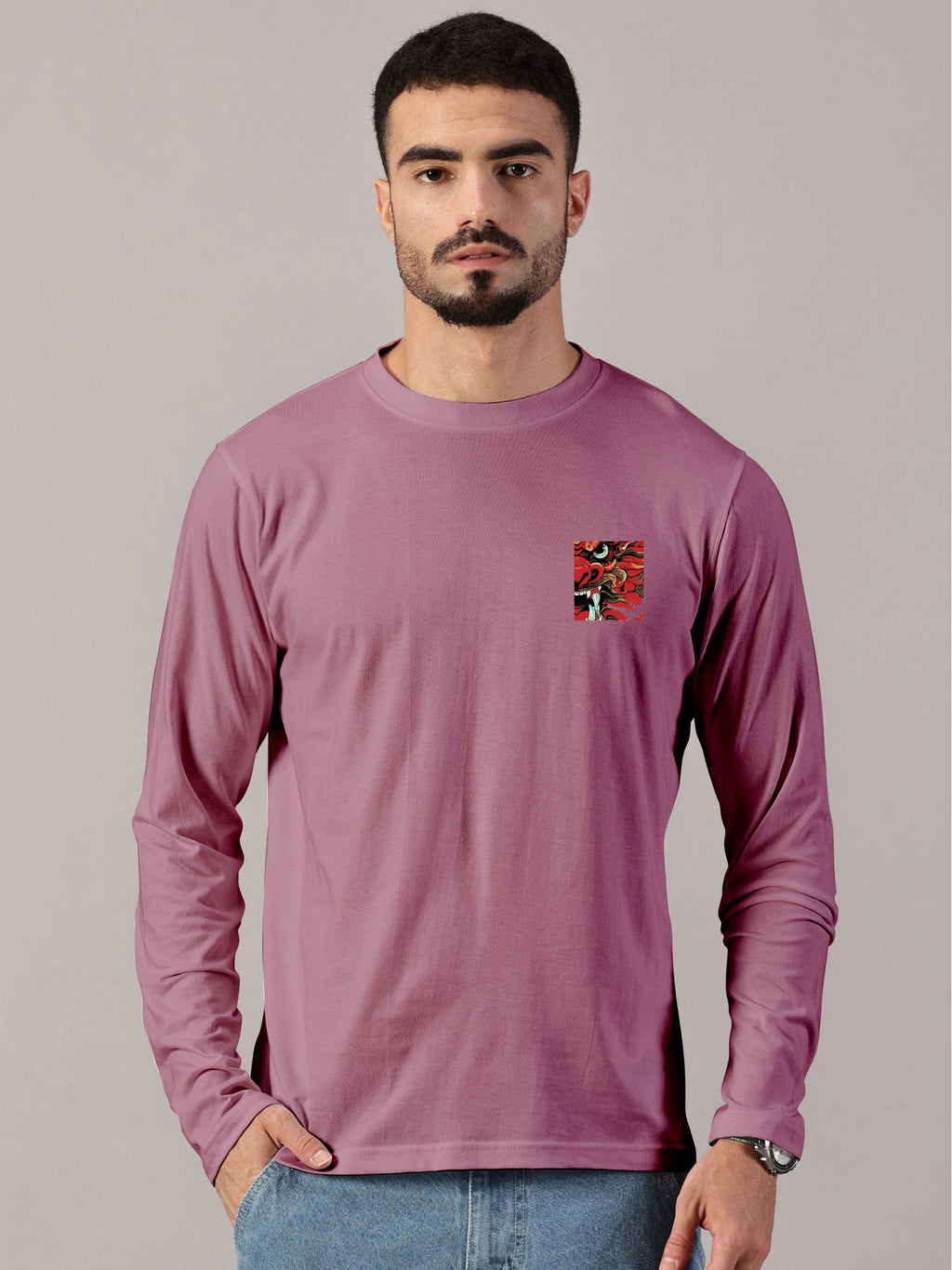 Dragon Printed Full Sleeve T-Shirt