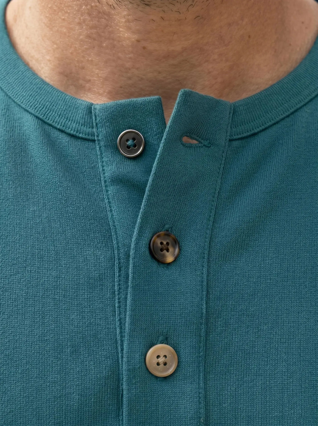 Henley Neck  Half Sleeve T-Shirt LEON