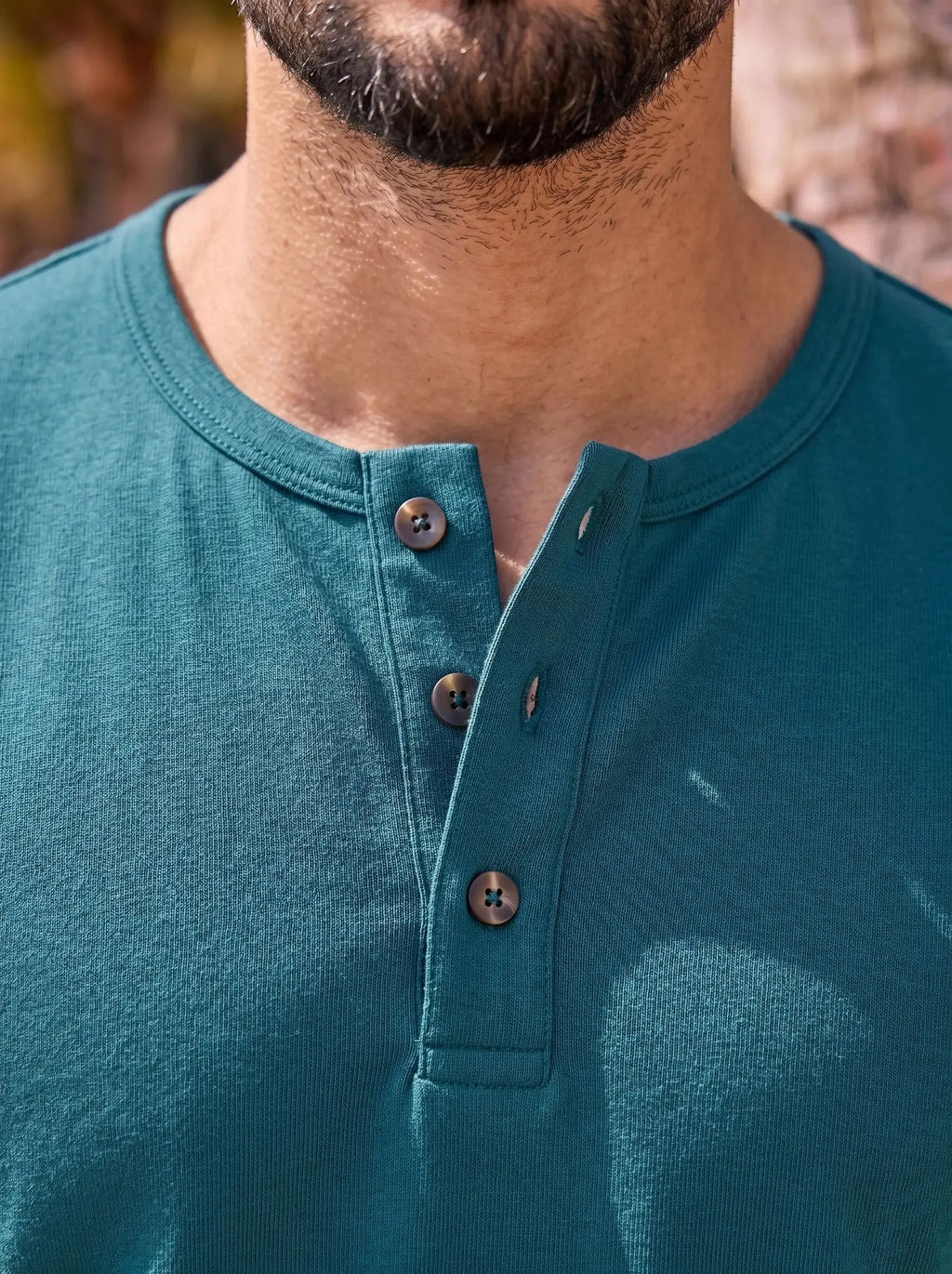 Henley Neck Full Sleeve T-Shirt LEON