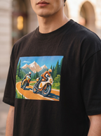 LEON Mountain Rider Print T-Shirt