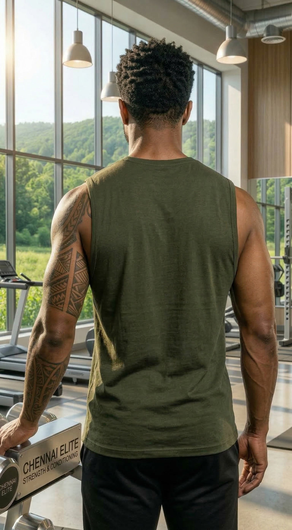 LEON Men's Sleeveless Workout Gym Vest LEON