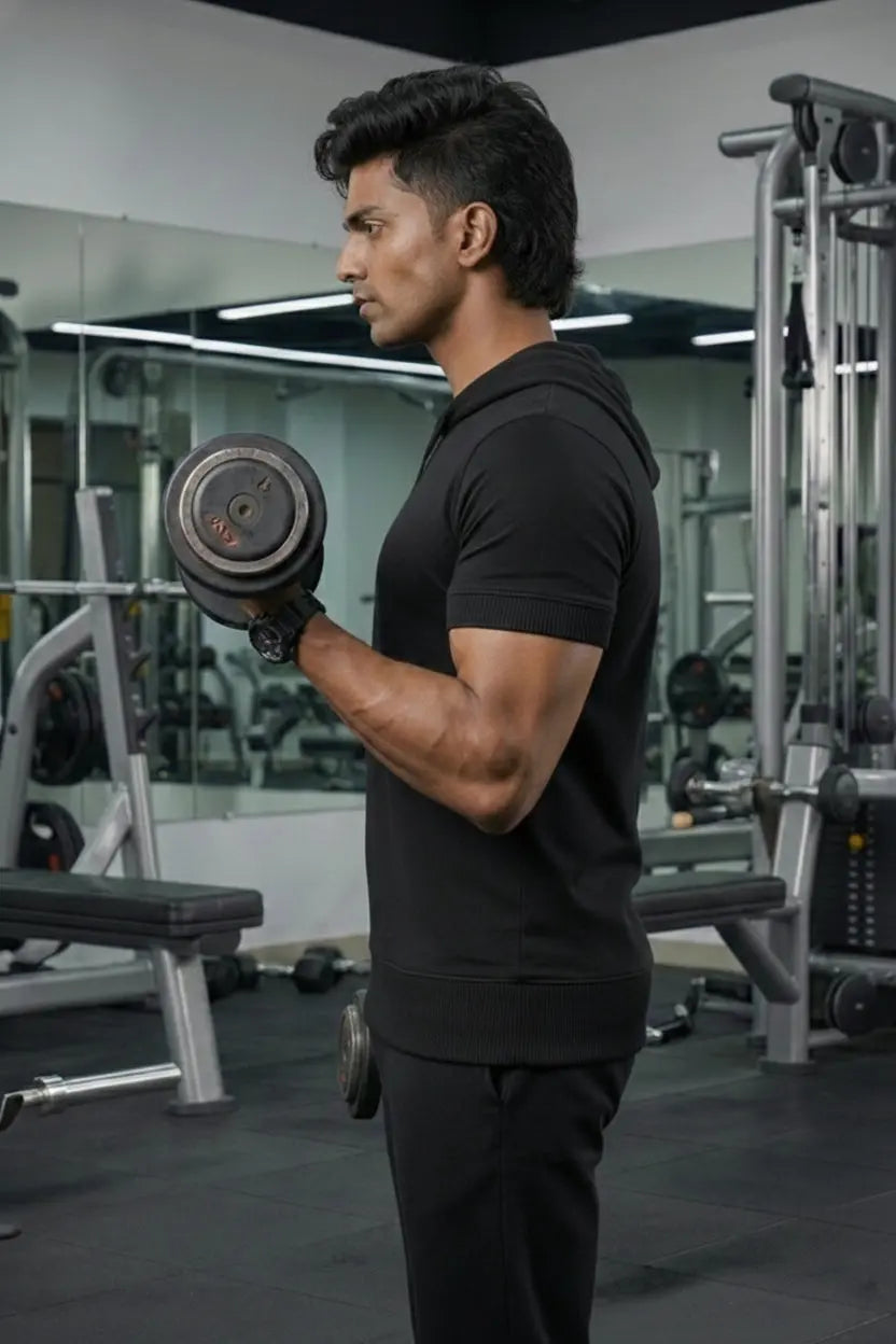Half Sleeve T-Shirt Hoodie LEON