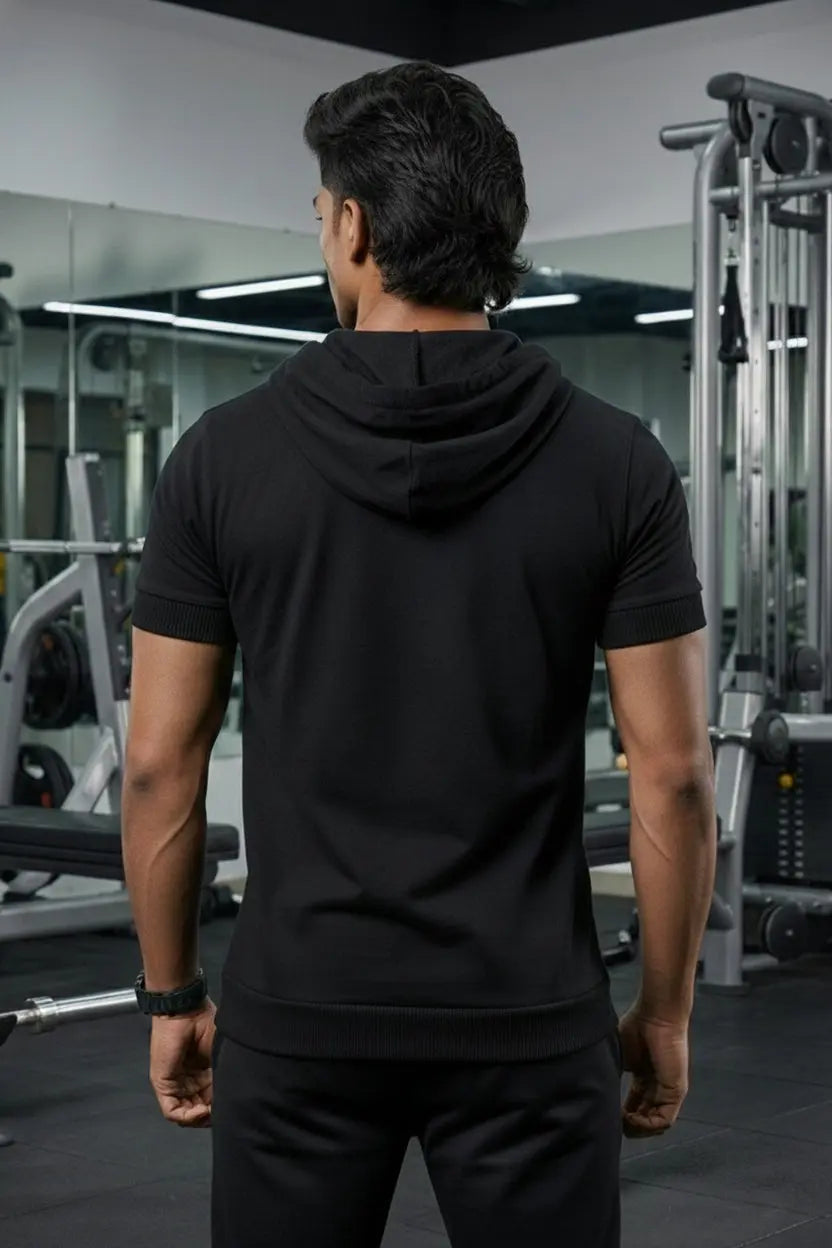 Half Sleeve T-Shirt Hoodie LEON