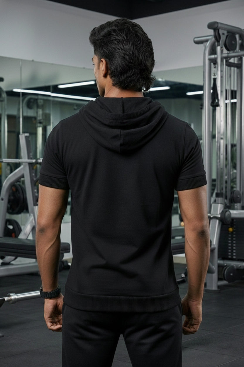 Half Sleeve T-Shirt Hoodie