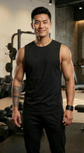 LEON Men's Sleeveless Cotton Workout Gym Vest LEON