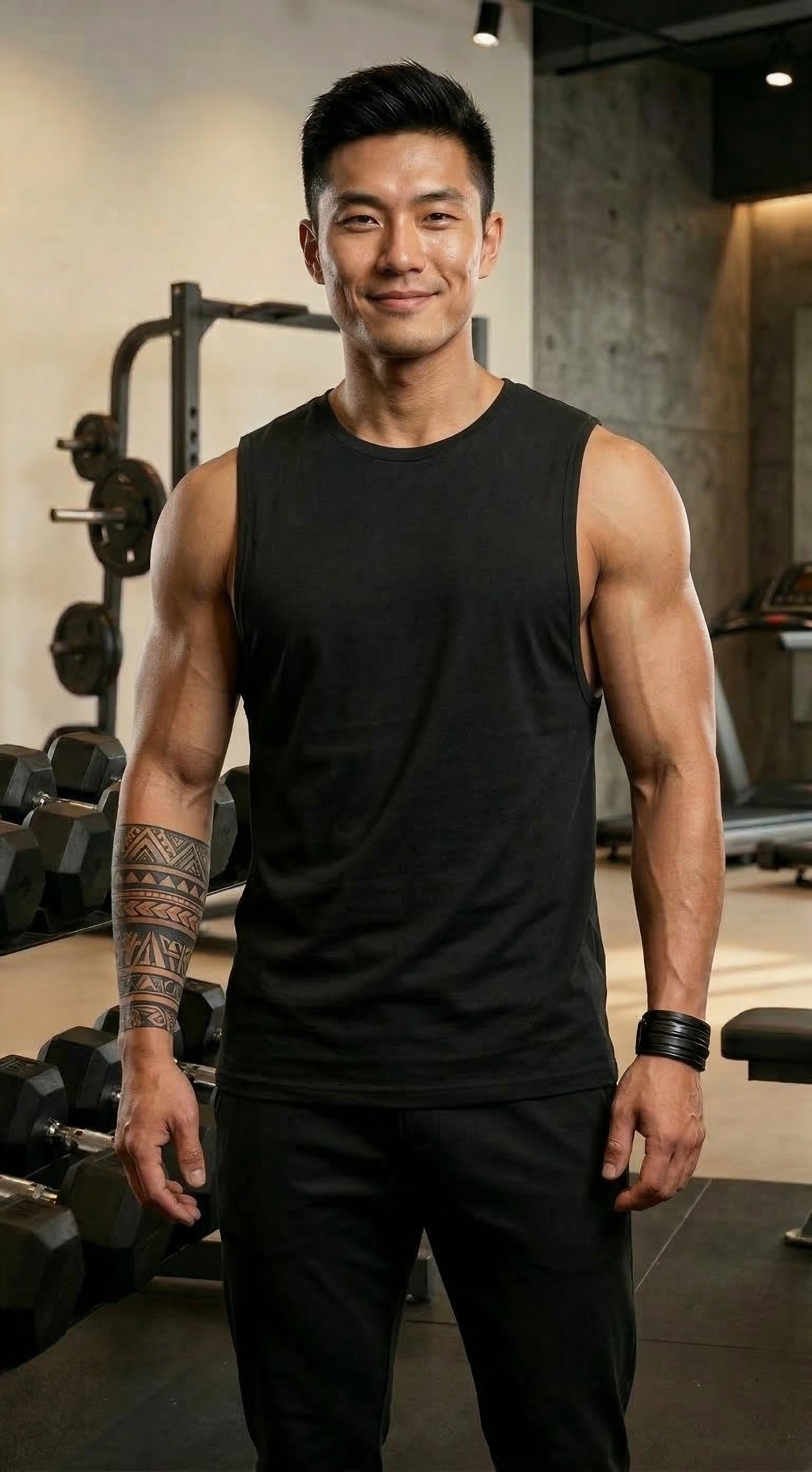 LEON Men's Sleeveless Workout Gym Vest LEON