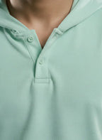 Half Sleeve T-Shirt Hoodie LEON
