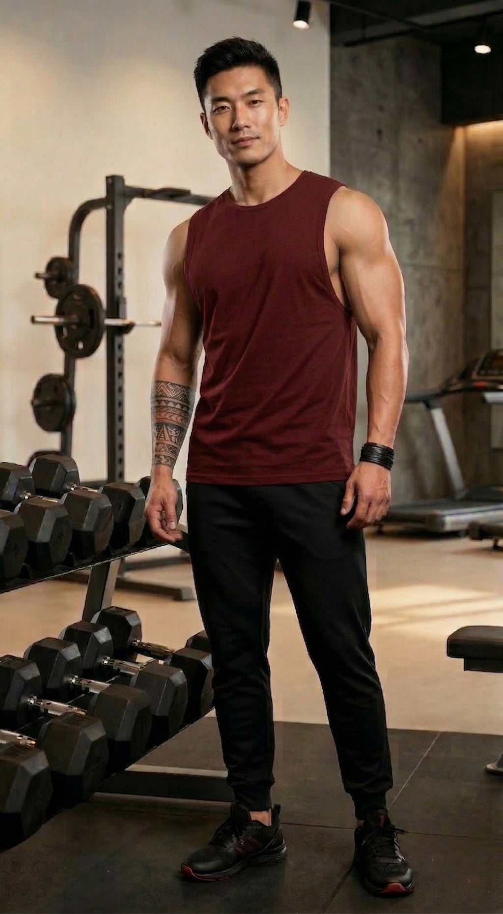 LEON Men's Sleeveless Workout Gym Vest LEON