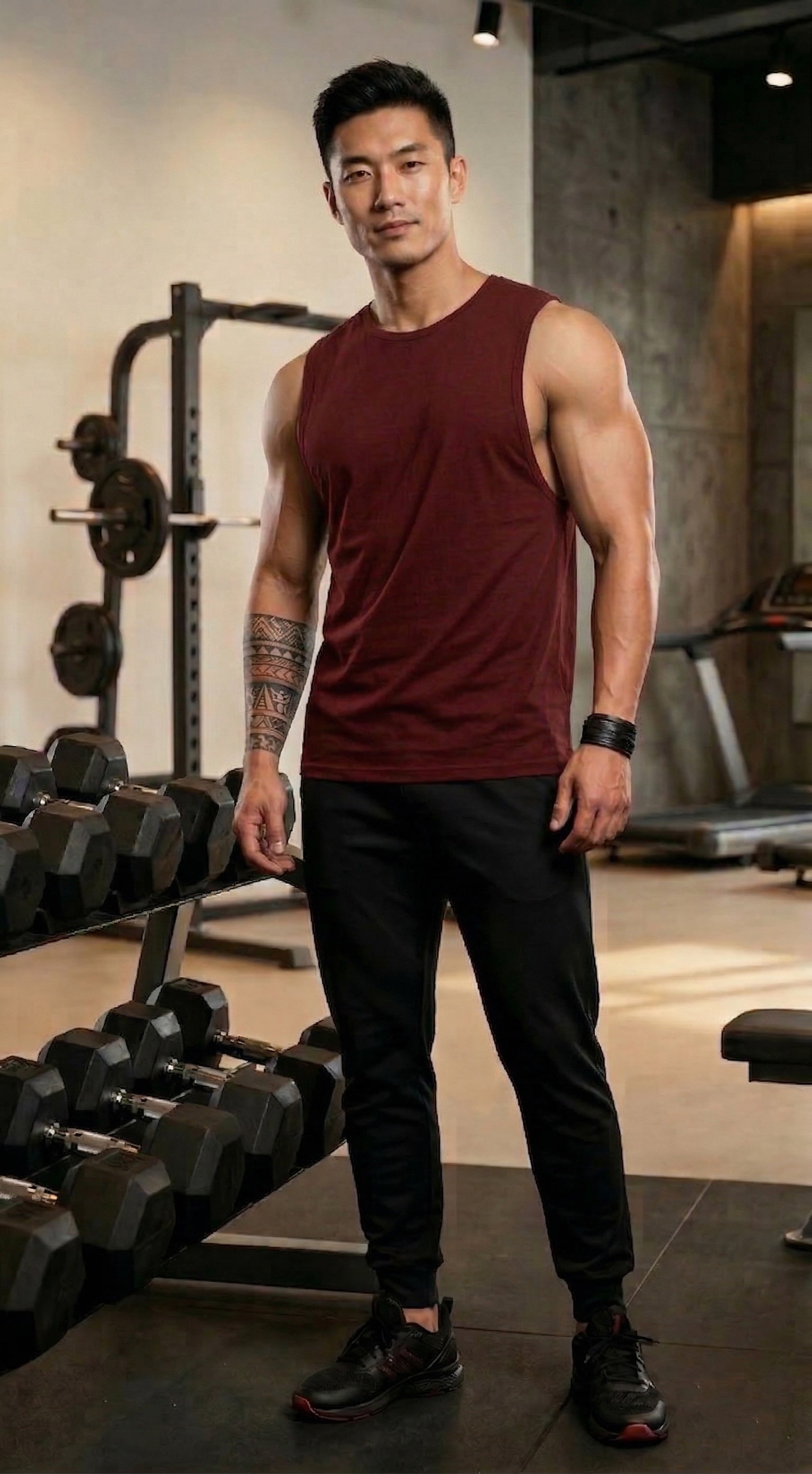 LEON Men's Sleeveless Workout Gym Vest LEON