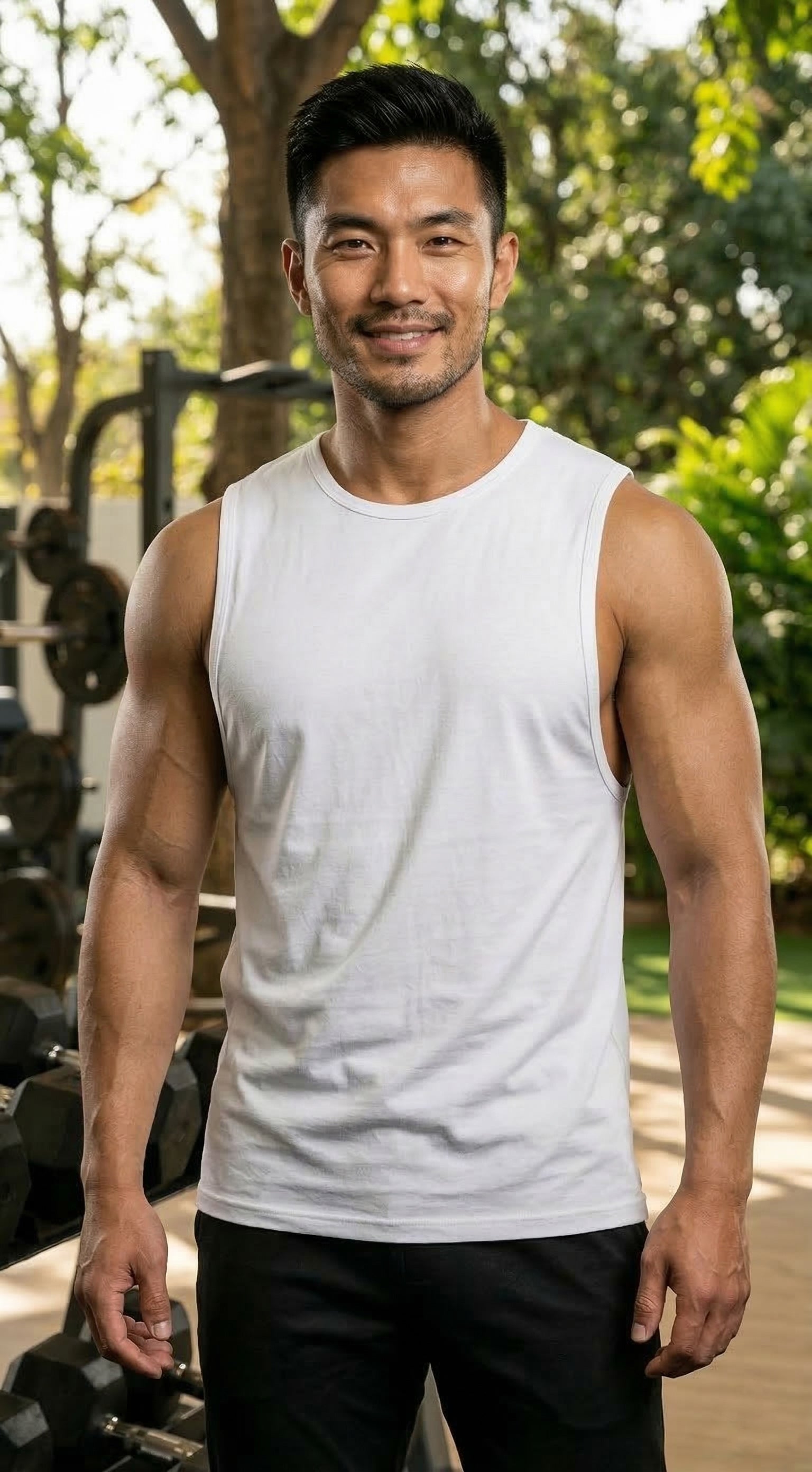 LEON Men's Sleeveless Workout Gym Vest LEON