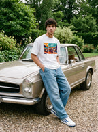 LEON Men’s  Vintage-Style Graphic Printed T-Shirt LEON