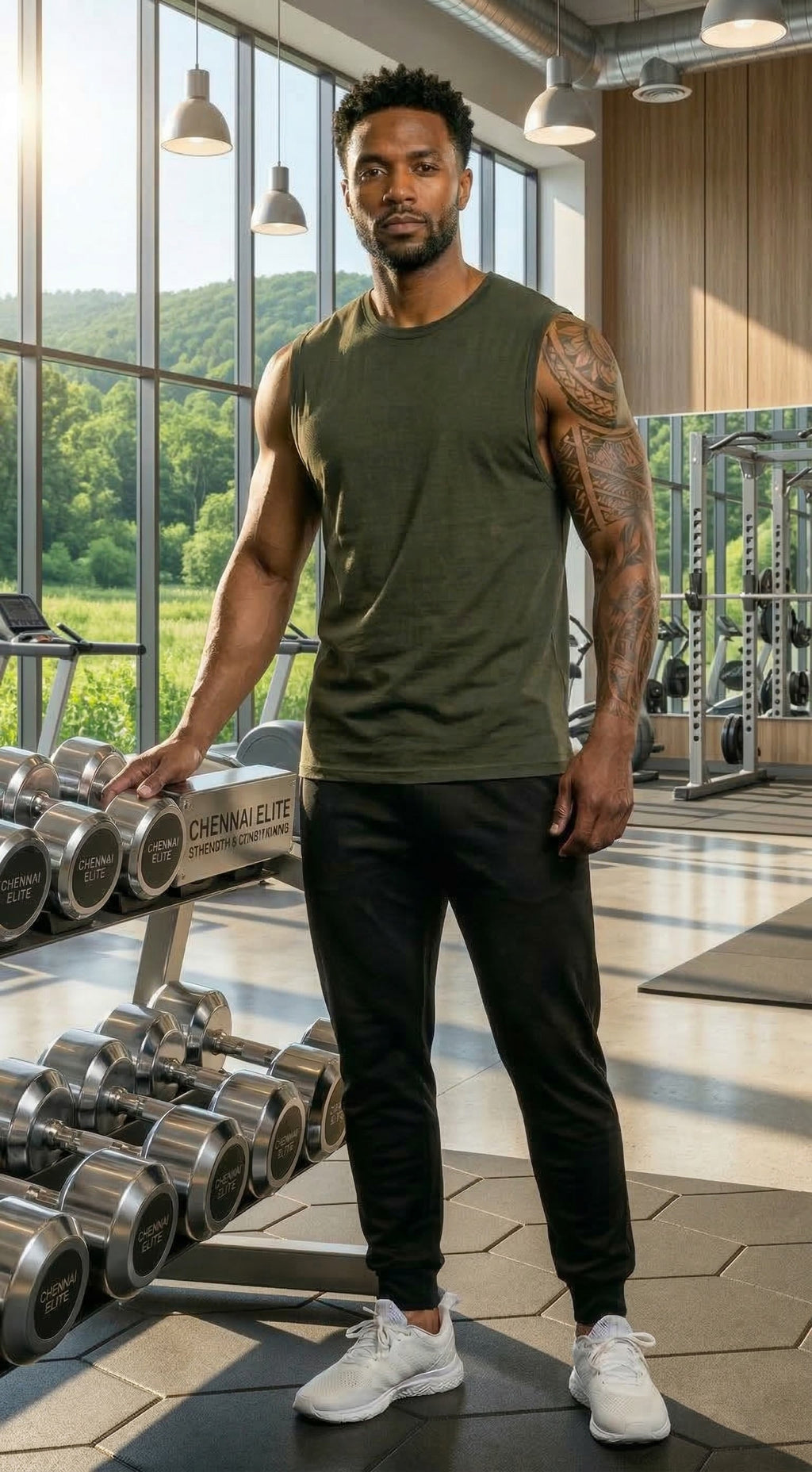 LEON Men's Sleeveless Workout Gym Vest LEON