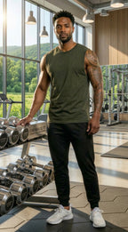 LEON Men's Sleeveless Workout Gym Vest LEON