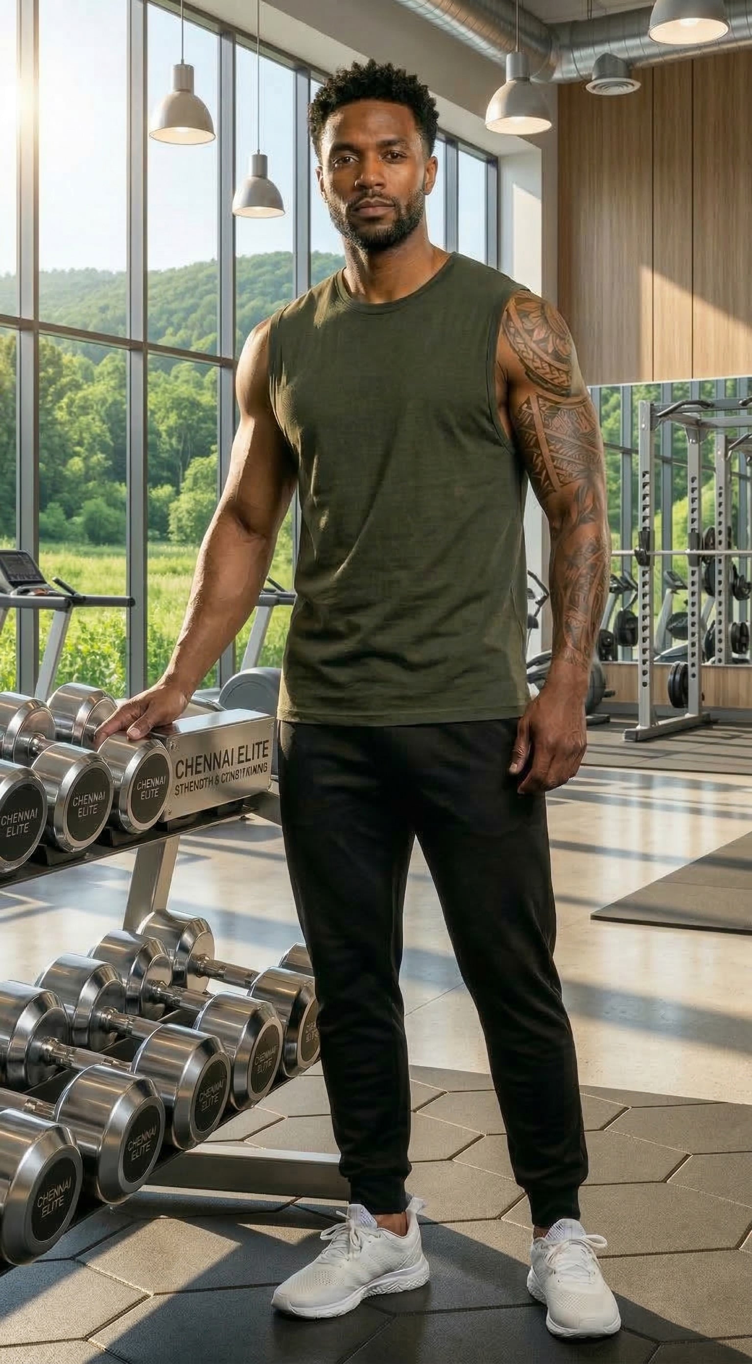 LEON Men's Sleeveless Workout Gym Vest LEON