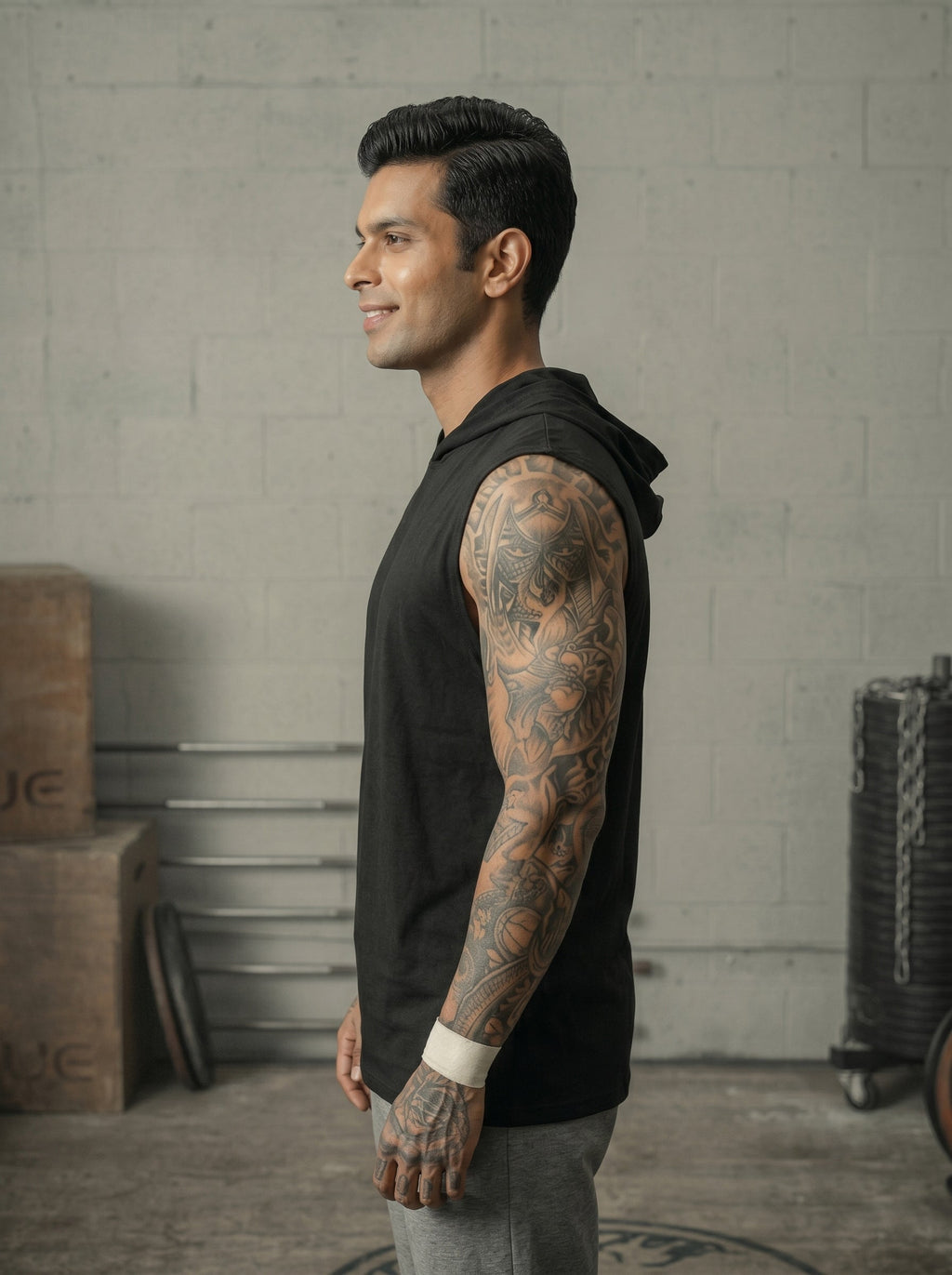 Hooded Gym Vest LEON