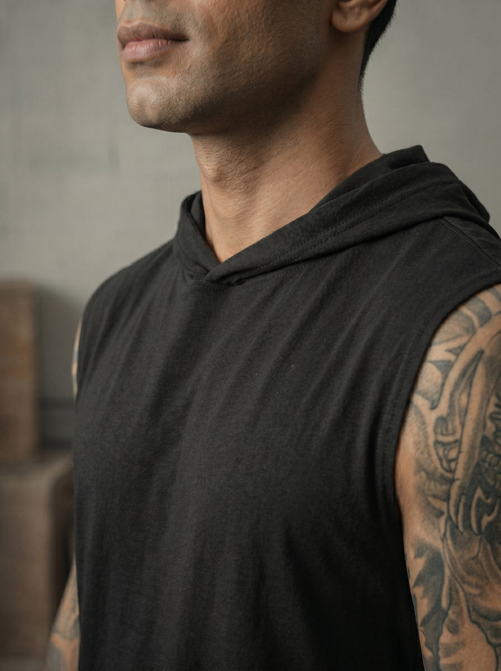 Hooded Gym Vest LEON